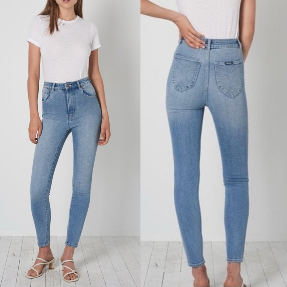 ROLLA'S Light Blue Westcoast Ankle Mid Rise Women Skinny Jeans-Size 28